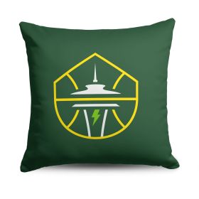 Seattle Storm WNBA Double Down Throw Pillow 18 x 18 inches