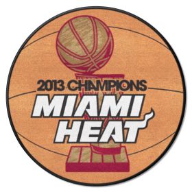 Miami Heat 2013 NBA Finals Champions Basketball Rug 27" Diameter
