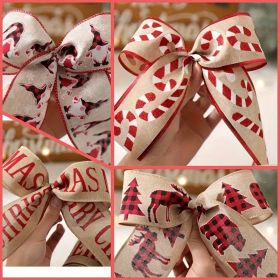 Creative Christmas Ribbon - Set Of 4 (Option: Christmas ribbons)