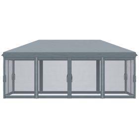 Large Pop-up Canopy Tent With Mesh (Option: Gray)