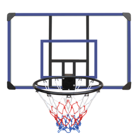 Wall-mounted Basketball Hoop, 45 X 29 Inches Shatterproof Back, Folding Hoop, Durable Hoop And All-weather Mesh For Indoor And Outdoor Use (Option: BlackBlue)
