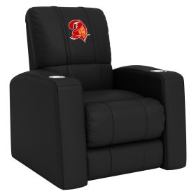 Relax Home Theater Recliner with Tampa Bay Buccaneers Classic Logo (Material: Top Grain Leather *Custom Order 8 Week Lead time No Returns*)